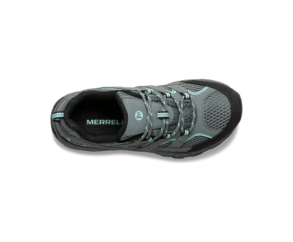 Buty Trekkingowe Merrell Dziecięce Szare - Moab 2 Niskie Lace - 098526-IYU